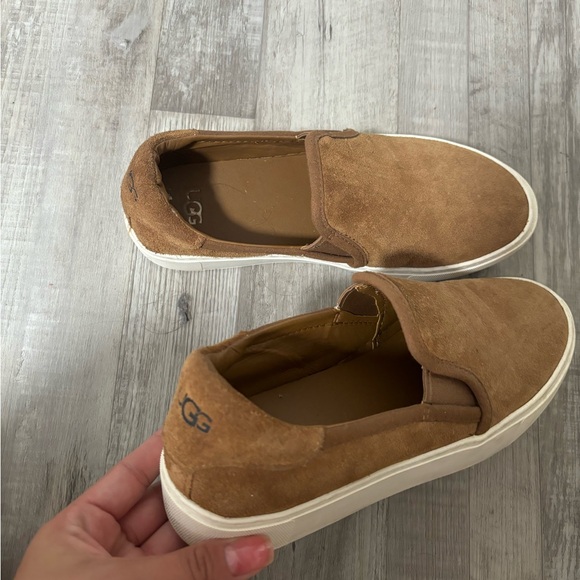 UGG Shoes - UGG WOMENS Slip-On Suede Loafers in Tan